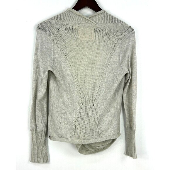 Anthropologie XS Angel of the North Lille Wrap Open Cardigan Sweater Wool Blend - Picture 3 of 12